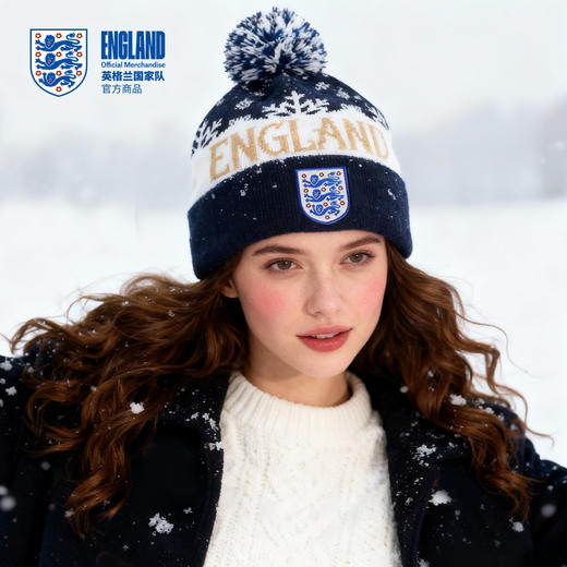 【官方正版】英格兰国家队 | 秋冬拼色针织帽复古保暖英伦风 商品图1