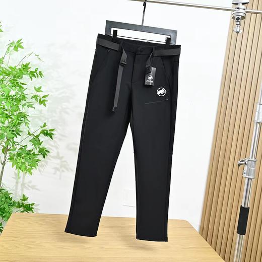 D120829新款2025冬季户外运动休闲加绒软壳冲锋裤男款 商品图3