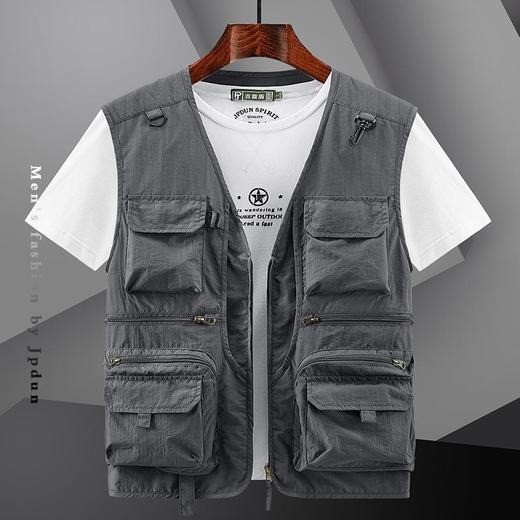 春季薄款网眼多口袋马甲男女登山速干休闲多功能摄影钓鱼背心坎肩 商品图0