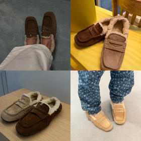 127-2 miu羊毛豆豆乐福鞋