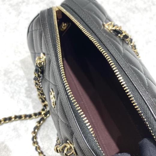 女款菱格金扣粒紋小牛皮單肩手提包he025 商品图3