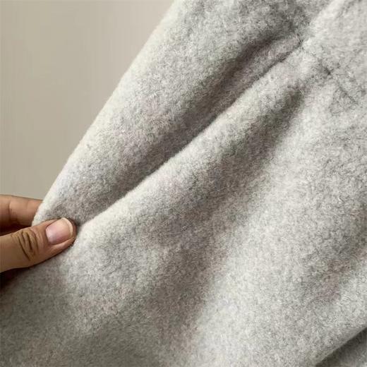 D120870松弛感直筒雨花绒加棉毛呢卫裤休闲裤 商品图13