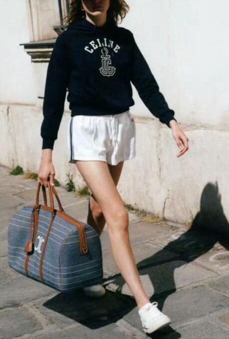 女款毛圈植绒印花连帽卫衣la008 商品图3