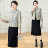 QYM 7258076新中式改良旗袍式两件套连衣裙夹棉外套打底裙套装 商品缩略图2