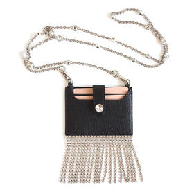 【98新】Miu Miu缪缪水钻流苏卡包链条包女士 071225JJ04