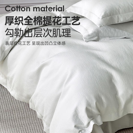 轻奢提花长绒棉加厚四件套(慢时光) 商品图2