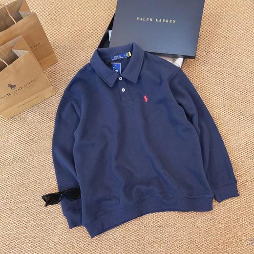 D120819秋冬新品基础款标志性小马标内里加绒Polo衫男女同款 商品图4