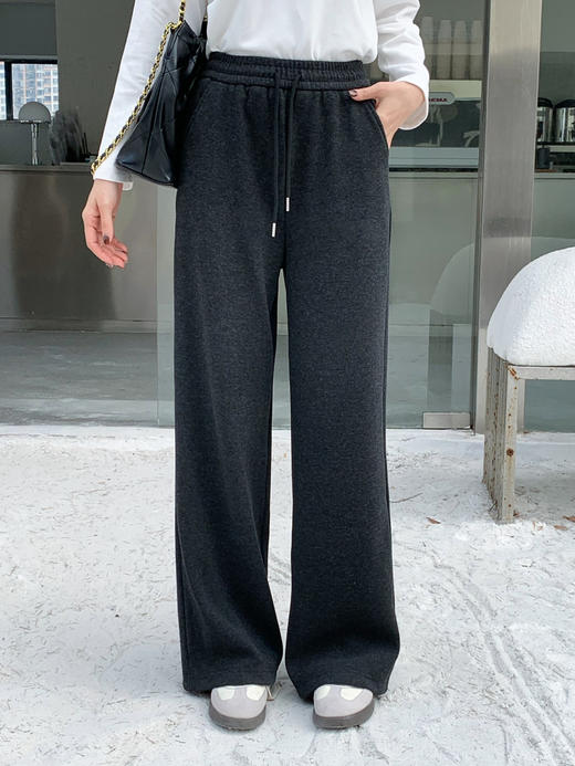 【百图lulu定制】【预售10天发】【口袋糯米裤】五色 软糯 有垂感 直筒 加绒  两侧有口袋糯米裤 商品图3