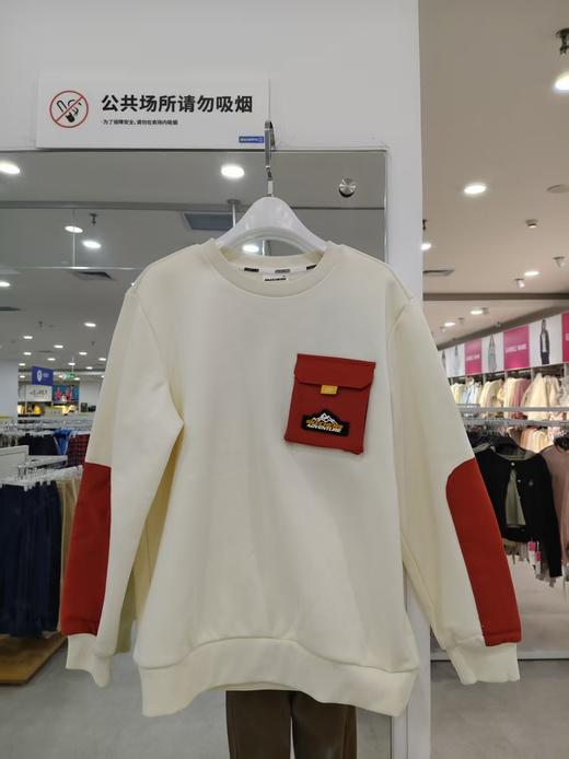 斯凯奇儿童 89.9元 加绒保暖针织套头卫衣 (线上线下同时在售不保证有货，活动款不退不换介意勿拍) 606135-GJ 商品图0