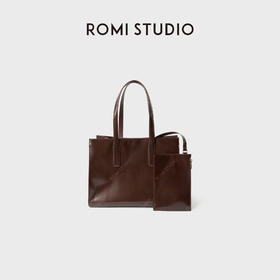 ROMI STUDIO 首饰袋 油蜡头层牛皮擦色开边珠手提包 RWCAP06432