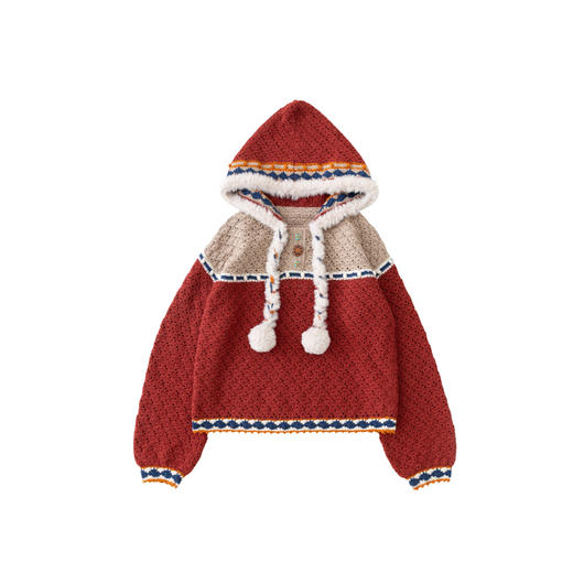 苏苏姐家桑吉连帽衫手工diy钩针编织衣服套头羊毛线团材料包 商品图4