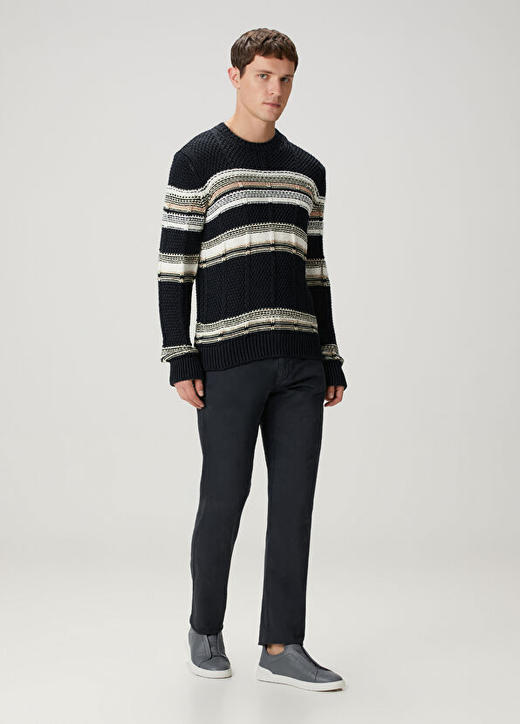 ZZ同款秋冬意式松弛 6针4线ART-Deco特种纱织针织毛衣 商品图1