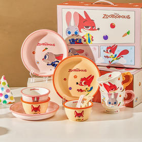 摩登主妇疯狂动物城餐具套装家用2025新款高颜值陶瓷碗具生日礼物