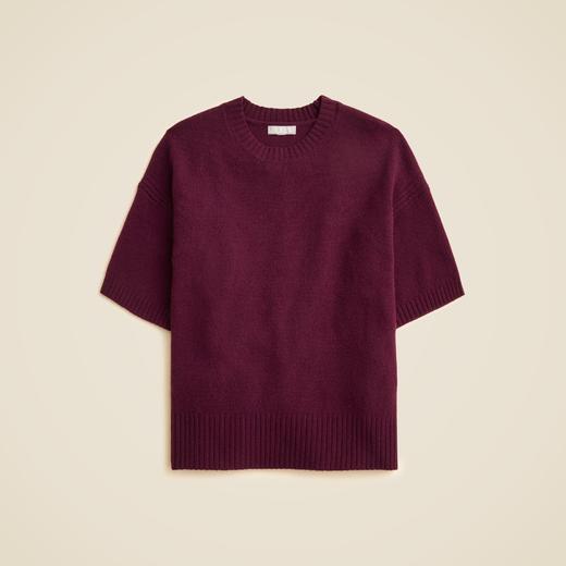克莱因蓝好美！Jcrew100% 羔羊毛短袖毛衫，oversize款，拍小一码，需手洗 商品图5