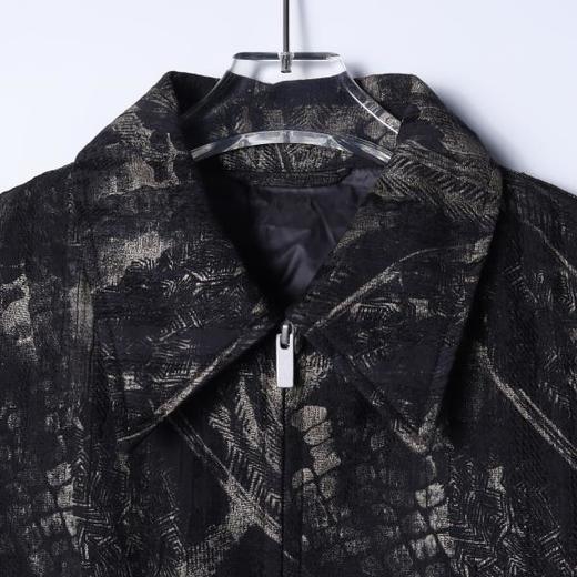 SDSA男士秋冬新款痞帅男装嘻哈提花撞色羽绒服翻领外套时尚百搭 商品图1