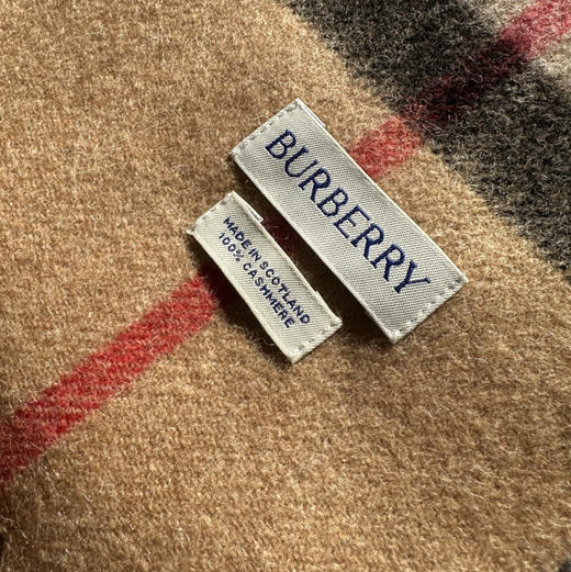 bbr水波纹格子围巾羊绒围巾 商品图8