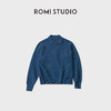 ROMI STUDIO“温暖如初”100绵羊毛密织前拉链polo领毛衣RWDWST1707 商品缩略图1