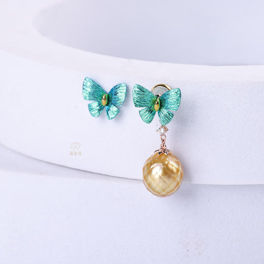 【福蝶】刻面金珠耳坠   ZZ12510017 商品图6