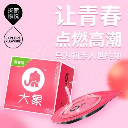 【年末亏本清仓】大象高潮系列女生款青春版 避孕套安全套 10只装 商品图0
