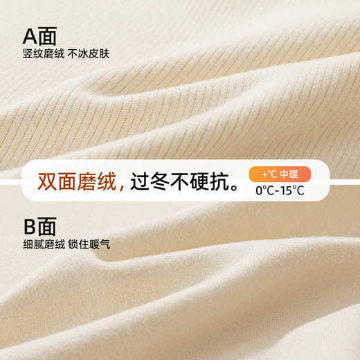 【带杯垫】熳洁儿 保暖背心秋冬打底绵羊毛桑蚕丝双面磨绒25767103 商品图3