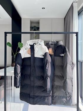 D120826中长款加厚连帽棉服男女情侣款百搭好穿棉衣