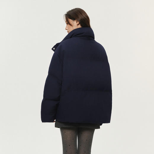 潮牌90白鸭绒立领箱型短款羽绒服休闲简约双色可选NP5BDJ01 商品图3