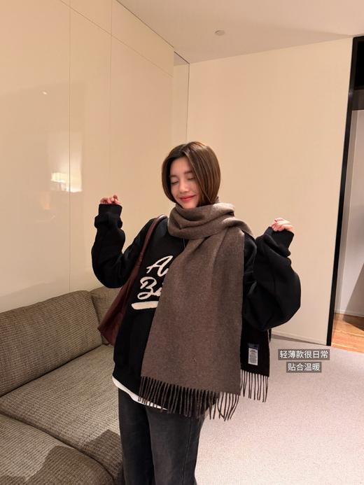 Ralph Laure*n超级好看百搭双面羊毛围巾 商品图8