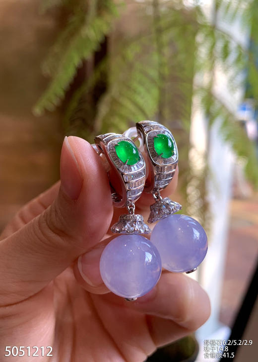 紫罗兰珠子耳坠【5051212】具体价格微信咨询 商品图3