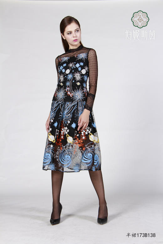 【伯妮斯茵】套装 3B6302--半裙--《星夜》【宁静之美--伊斯兰艺术】 商品图2