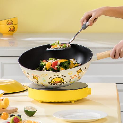 炊大皇（COOKER KING） 不粘锅炒锅家用电磁炉燃气灶适用多功能平底炒菜锅礼盒装 32cm  CG32XHY 商品图5