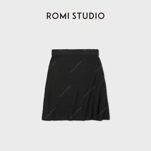 ROMI STUDIO “编织初夏” 百搭耐看立体宽松透气针织A字半裙 M3755 商品图0