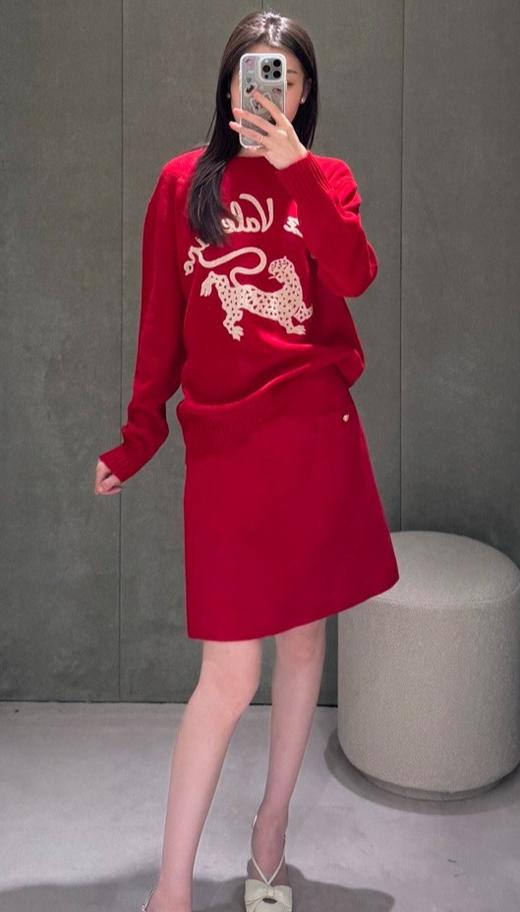 女款刺绣针织衫毛衣ho023 商品图3