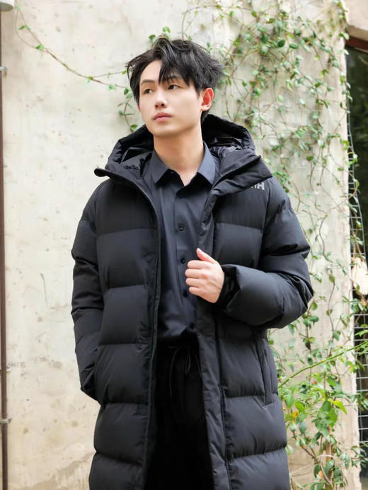 顶级好货H连帽长款男女同款鹅绒羽绒服 商品图2