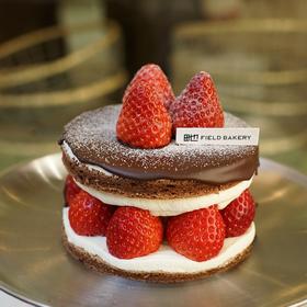 布丁草莓巧克力派 4寸