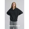 MAISON CECILE三色|高克重全羊绒V领宽松松弛感毛衣 商品缩略图4