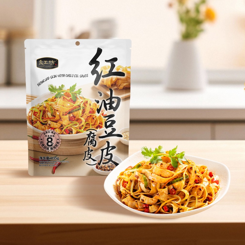 良工坊红油豆皮（腐皮）135g