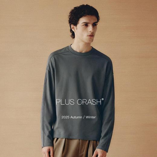 PLUS CRASH必入结构口粮打底绵羊毛混纺圆领保暖舒适内搭男女同款 商品图2