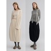 MAISON CECILE 两色|羊毛莱赛尔加厚优雅松弛感立体花苞灯笼半身裙 商品缩略图0