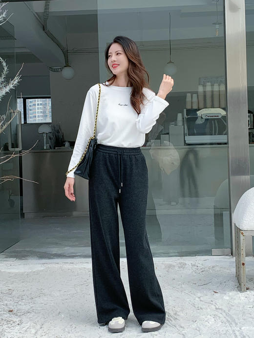 【百图lulu定制】【预售10天发】【口袋糯米裤】五色 软糯 有垂感 直筒 加绒  两侧有口袋糯米裤 商品图12