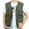 马甲男秋季新款宽松大码多口袋纯色钓鱼背心休闲百搭工装马夹 商品缩略图4