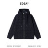 SDSA秋冬新款痞帅男装潮流高街提花格子撞色拉链连帽卫衣外套百搭 商品缩略图1