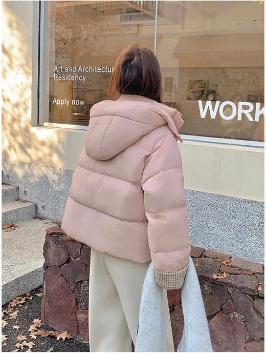 卉遇格子领面包短款羽绒服HY-35★ 商品图10