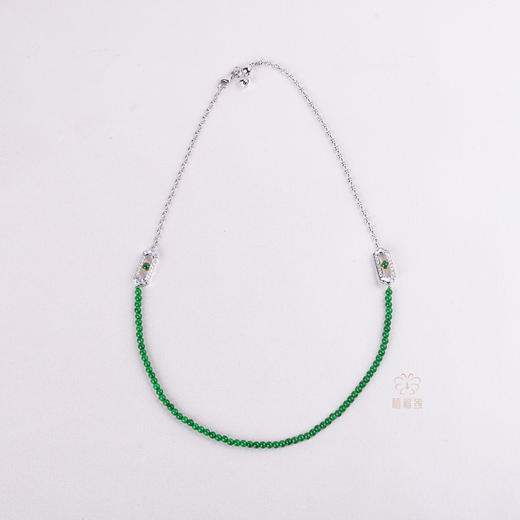 【青春】时尚翡翠米珠项链-XL12407078 商品图0