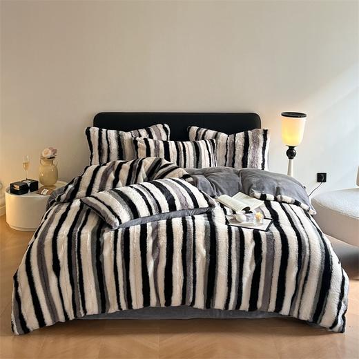 【YW】无忧购高级感撸猫感兔兔绒四件套轻奢高档加厚保暖双面绒牛奶绒床上用品（截单后3-5天发货) 商品图1