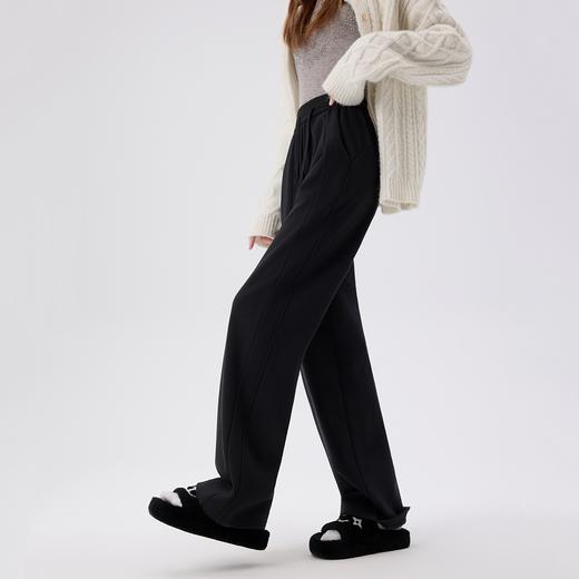 DANMO旦茉加绒卫裤 | 侧面拼接设计 软糯柔感面料 加绒加厚 保暖舒适 商品图2