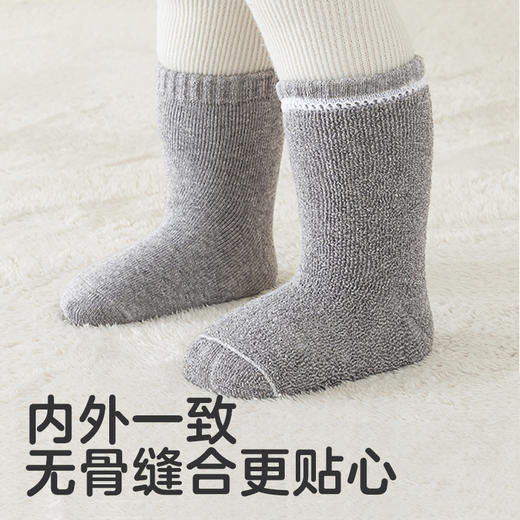 【秋冬】可优比儿童袜秋冬加厚毛圈婴儿袜子中筒袜保暖 商品图2