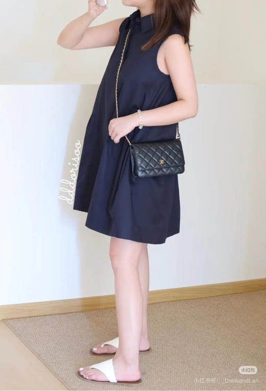 Chanel 黑金 荔枝纹牛皮 woc 链条包 商品图2