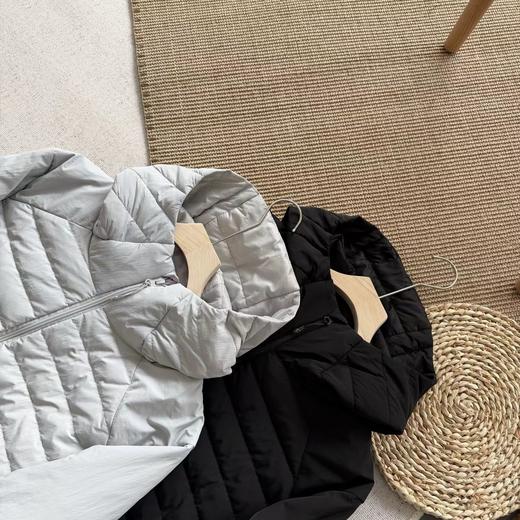 D120828冬日通勤户外轻暖新选择同款拼接轻薄羽绒服外套 商品图4