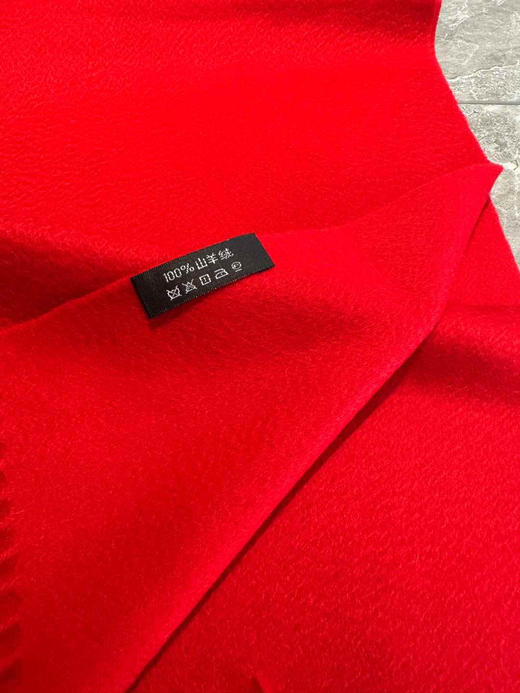 max同款山羊绒红围巾 商品图2