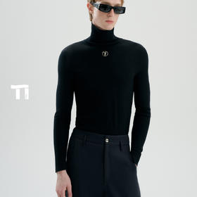 启世录TIWILLTANG“黯曜铉屿”高领主义体贴领间柔光肌理静界打底